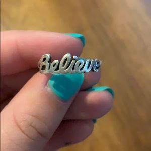 Used ‘believe’ james Avery ring